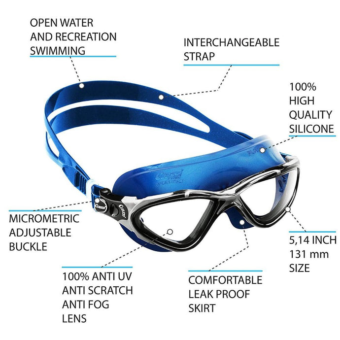 Cressi Planet Swimming Goggle Blue